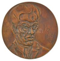 Szathmáry Gyöngyi (1940-) 1995. Moholy-Nagy László egyoldalas bronz emlékplakett (127mm) T:UNC,AU kis patina, a hátoldalán papírcetli