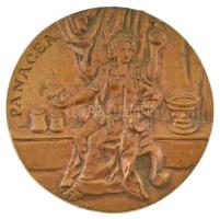 1974. Medimpex - Budapest 1949-1974 / Panacea kétoldalas bronz emlékplakett (96mm) T:AU ph, karc