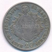 1848KB 20kr Ag "V. Ferdinánd" T:F Hungary 1848KB 20 Kreuzer Ag "Ferdinand V" C:F...
