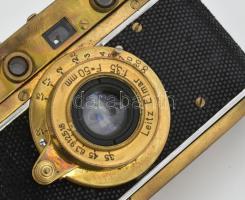 Leica Luftwaffe fényképezőgép Zorkij replika. Jó állapotban, de a zár szorul bőr tokkal