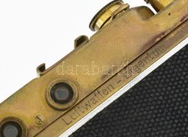 Leica Luftwaffe fényképezőgép Zorkij replika. Jó állapotban, de a zár szorul bőr tokkal