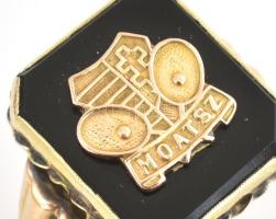 Várkonyi László, Weisz (1909-1972) világbajnok asztaliteniszező, edző 14 karátos arany (Au) emlékgyű...