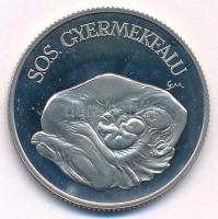 1990. 100Ft Cu-Ni "SOS Gyermekfalu" T:PP ujjlenyomat, patina  Adamo EM117