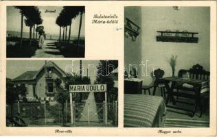 1940 Balatonlelle, Mária-üdülő (Vaszilievits utca 49.), strand, Mucc-villa, Magyar szoba belső