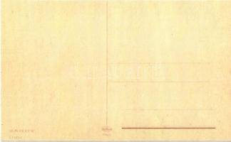 Magyar szocreál karácsonyi üdvözlet "Lenin Sztálin" könyvvel. Művészeti Alkotások / Hungar...