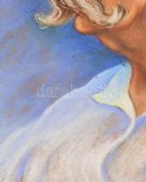 Scheiber H jelzéssel: Portré. Pasztell, karton. Dekoratív fakeretben. 47x39 cm