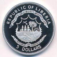 Libéria 2010. 5D ezüstözött Cu "Nagy Hadvezérek - Garibaldi" multicolor festéssel, kapszul...