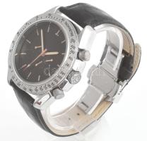 Omega Speedmaster Dark side of the moon automata karóra repliká. Bőr szíjjal, működik d: 46 mm