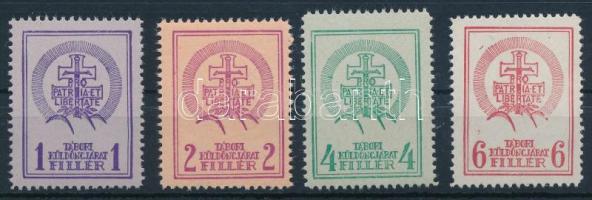 1938 Soproni tábori küldöncjárat I. kiadás sorozat (69.000) / Sopron courier post stamp I. issue complete set