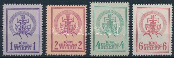 1938 Soproni tábori küldöncjárat I. kiadás sorozat (69.000) / Sopron courier post stamp I. issue complete set