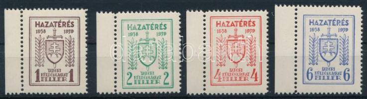 1939 Soproni tábori küldöncjárat II. kiadás ívszéli sorozat (85.000) / Sopron courier post stamp II. issue complete margin set