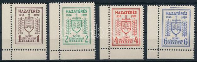 1939 Soproni tábori küldöncjárat II. kiadás ívsarki sorozat (**85.000) / Sopron courier post stamp II. issue complete corner set