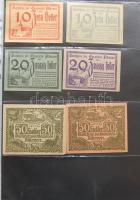 Nagy osztrák szükségbankjegy gyűjtemény 1920-as évek eleje 748 klf db! T:I + Német Birodalom 6klf sz...