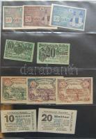 Nagy osztrák szükségbankjegy gyűjtemény 1920-as évek eleje 748 klf db! T:I + Német Birodalom 6klf sz...