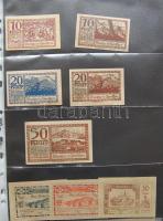 Nagy osztrák szükségbankjegy gyűjtemény 1920-as évek eleje 748 klf db! T:I + Német Birodalom 6klf sz...