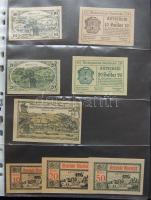 Nagy osztrák szükségbankjegy gyűjtemény 1920-as évek eleje 748 klf db! T:I + Német Birodalom 6klf sz...
