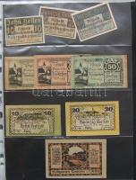 Nagy osztrák szükségbankjegy gyűjtemény 1920-as évek eleje 748 klf db! T:I + Német Birodalom 6klf sz...