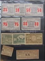 Nagy osztrák szükségbankjegy gyűjtemény 1920-as évek eleje 748 klf db! T:I + Német Birodalom 6klf sz...
