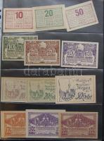 Nagy osztrák szükségbankjegy gyűjtemény 1920-as évek eleje 748 klf db! T:I + Német Birodalom 6klf sz...