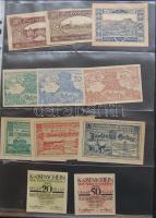 Nagy osztrák szükségbankjegy gyűjtemény 1920-as évek eleje 748 klf db! T:I + Német Birodalom 6klf sz...