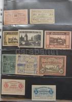 Nagy osztrák szükségbankjegy gyűjtemény 1920-as évek eleje 748 klf db! T:I + Német Birodalom 6klf sz...