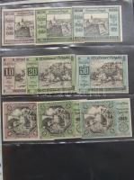Nagy osztrák szükségbankjegy gyűjtemény 1920-as évek eleje 748 klf db! T:I + Német Birodalom 6klf sz...