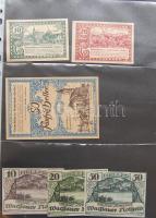 Nagy osztrák szükségbankjegy gyűjtemény 1920-as évek eleje 748 klf db! T:I + Német Birodalom 6klf sz...