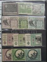 Nagy osztrák szükségbankjegy gyűjtemény 1920-as évek eleje 748 klf db! T:I + Német Birodalom 6klf sz...