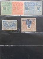 Nagy osztrák szükségbankjegy gyűjtemény 1920-as évek eleje 748 klf db! T:I + Német Birodalom 6klf sz...
