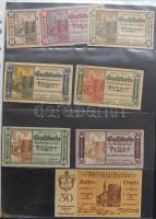 Nagy osztrák szükségbankjegy gyűjtemény 1920-as évek eleje 748 klf db! T:I + Német Birodalom 6klf sz...