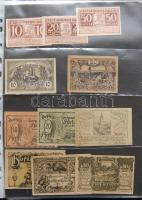 Nagy osztrák szükségbankjegy gyűjtemény 1920-as évek eleje 748 klf db! T:I + Német Birodalom 6klf sz...