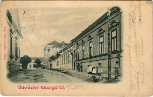 1900 Csurgó, utca. Vágó Gyula kiadása (fl)