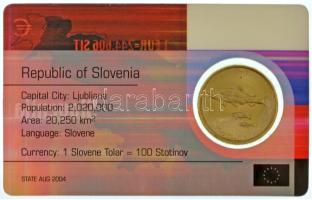 Szlovénia 2001. 1T Ni-sárgaréz műanyag kártyán T:AU
Slovenia 2001. 1 Tolar Ni-brass on plastic card...
