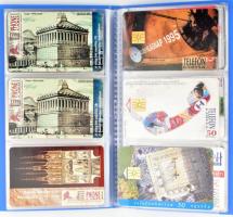 Több mint 300 darabos magyar telefonkártya gyűjtemény a kezdetektől, benne komplett sorozatokkal, három igényes nagyobb és négy kisebb berakóban, hozzá néhány tíz darab külföldi telefonkátya