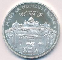 2014. 10.000Ft Ag "90 éves a Magyar Nemzeti Bank" kapszulában, tanúsítvánnyal T:UNC,AU (er...