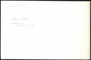 cca 1975 Árvai Zoltán: Kompozíció című, vintage fotóművészeti alkotása, feliratozva, ezüst zselatino...