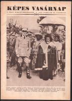 1931 A Pesti Hírlap karácsonyi albuma, képekkel gazdagon illusztrált, sérült borítóval, 128 p. + 193...