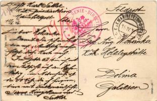 1916 Pola, Pula; Riva + "K.u.K. Genie-Direction Pola" (EK)