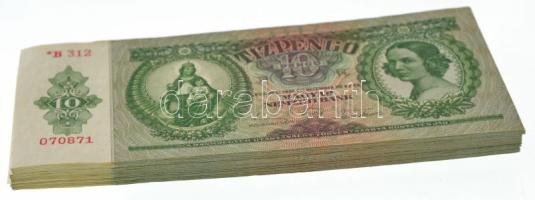 1936. 10P (68x) sorszámkövetők *B 312 070801 - *B 312 070871", közte 3db hiány (070822,070849, ...