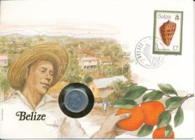 Belize 1980. 5c Al felbélyegzett borítékban, bélyegzéssel T:UNC Belize 1980. 5 Cents Al in envelope with stamp, and cancellation C:UNC