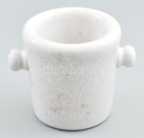 Drasche Kőszénbánya s Téglagyár Társulat Pesten patikai mozsár, jelzett, sérüléssel, m: 14 cm