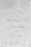 Buhály József (1945-): "Vitatkozók". Szén, papír, jelzett. Üvegezett fakeretben, 27,5×18,5...