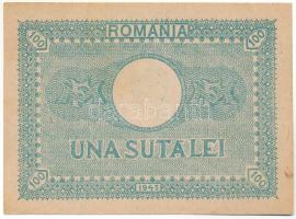 Románia 1945. 100L T:XF
Romania 1945. 100 Lei C:XF
Krause P#78