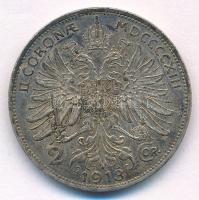 Ausztria 1913. 2K Ag "Ferenc József" T:XF patina, kis ph
Austria 1913. 2 Corona Ag "...