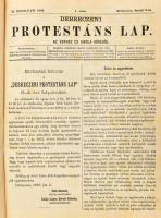 1886 Debreczeni Protestáns Lap. VI. (1886.) évf. 1-52. sz. (Teljes évfolyam egy kötetben). Szerk.: T...