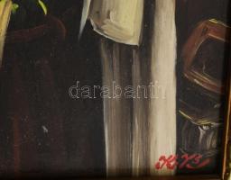 KB jelzéssel: Rabbi. Olaj, farost, jelzett, dekoratív keretben 17x13 cm