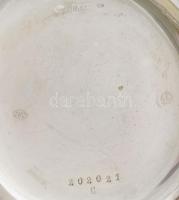 IWC ezüst (Ag) nyitott fedeles zsebóra jelzett tok, jelzett szerkezet, pótolt számlap. d: 50 mm Műkö...