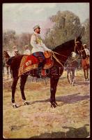 Bulgária Cari család, vezérkari főnök, népviselet 4 db lap / Royalty, folklor 4 postcards