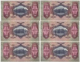 1930. 100P (6x) sorszámkövetők, "*E 038 086772 - *E 038 086777" T:AU Adamo P17