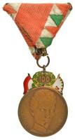 1948. &quot;48-as Díszérem&quot; részben zománcozott bronz kitüntetés mellszalagon T:AU Hungary 1948. &quot;Medal of Honour commemorating 1848-1849&quot; enamelled bronze decoration with ribbon C:AU NMK 528.